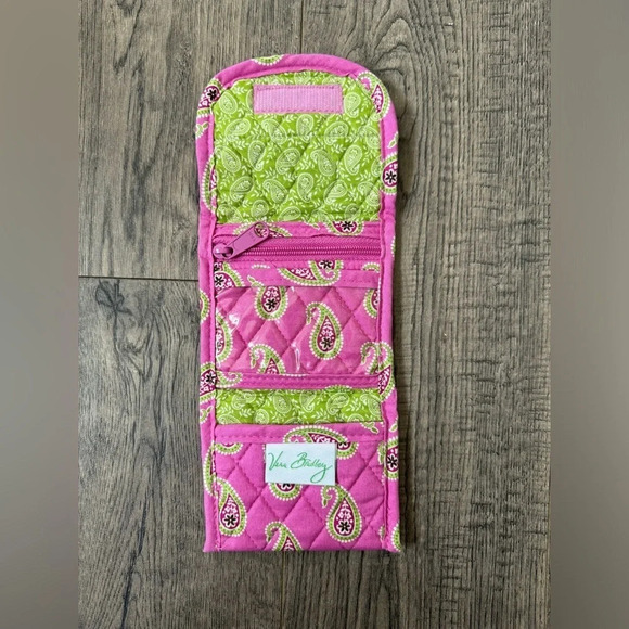 Vera Bradley Bermuda Pink Paisley Trifold Wallet- Retired - Picture 2 of 3